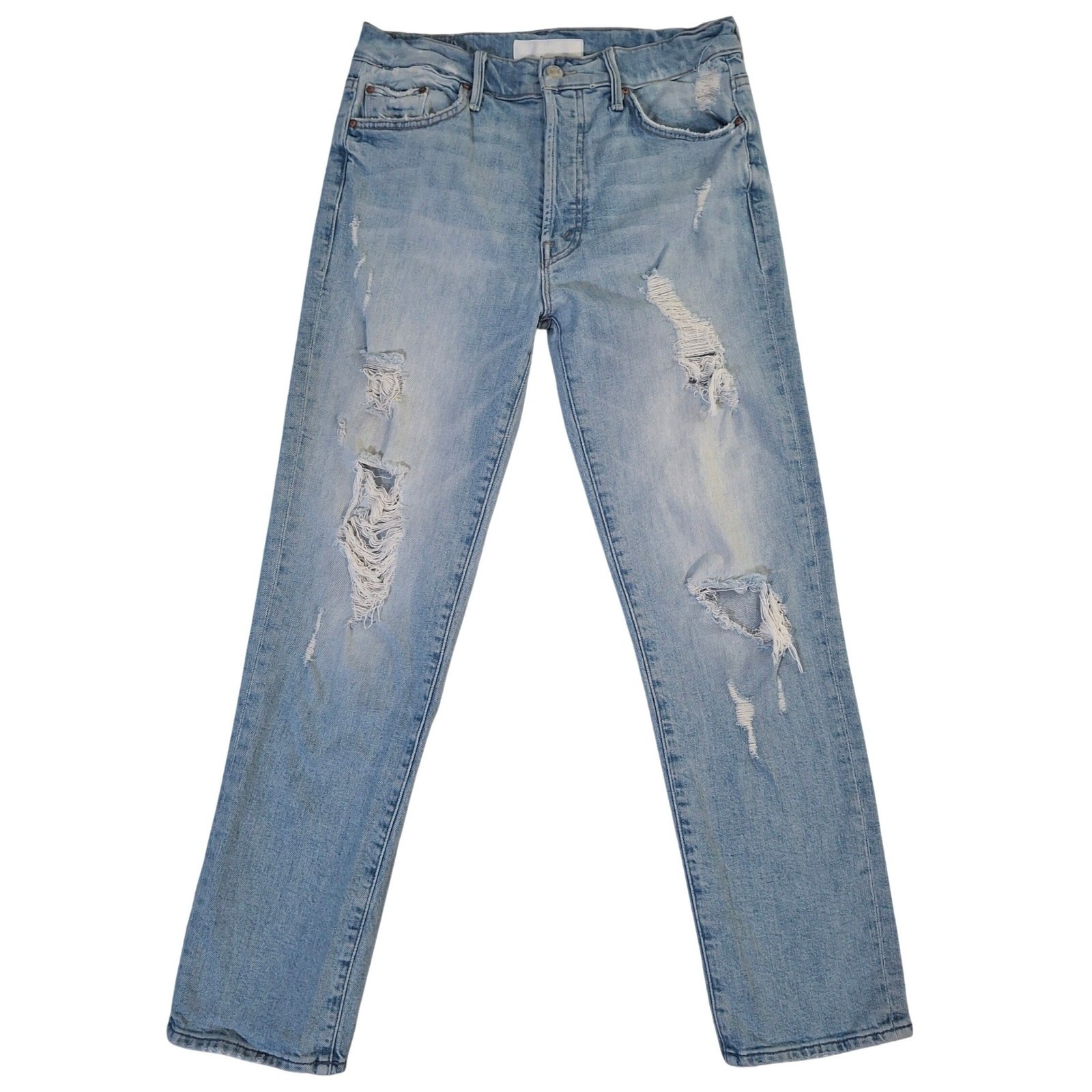 Mother Superior The Trickster Ankle Distressed Jeans Size 27* An Icy Confession